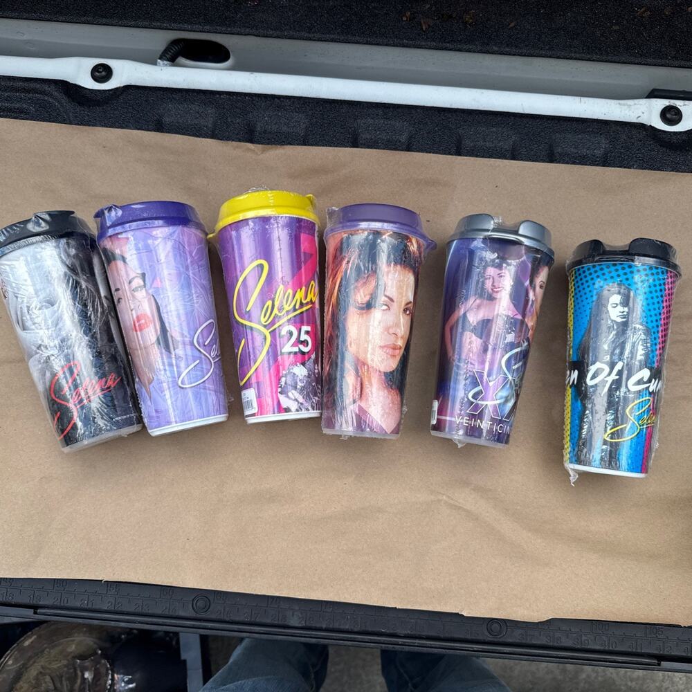 Lot of 6 Selena Travel Tumbler Collection Brand New Sealed